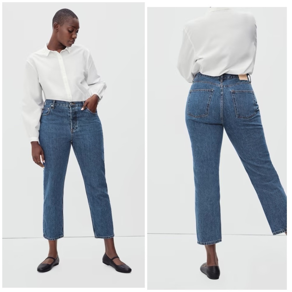 NWT Everlane The Curvy ’90s Cheeky® Straight Jean 27 Ankle